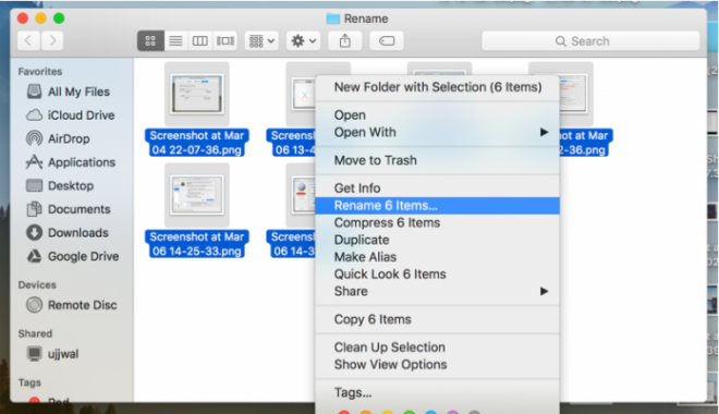 how to rename files on mac c