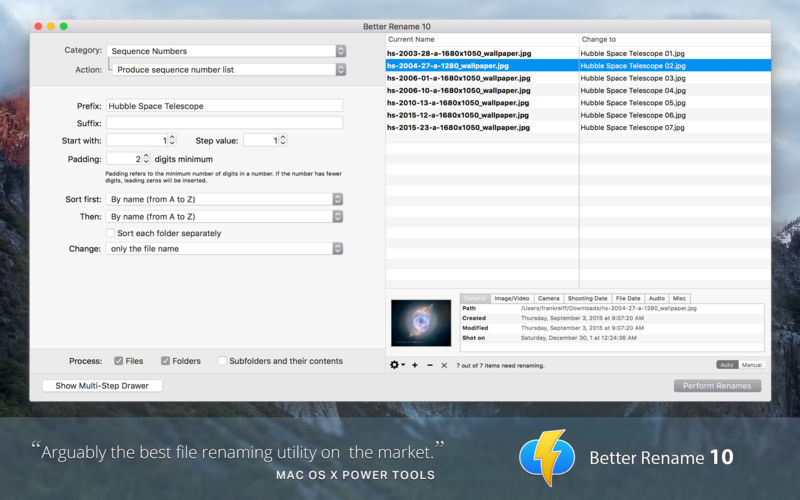 Better Rename 10: Mange Files in Batches on Your Mac